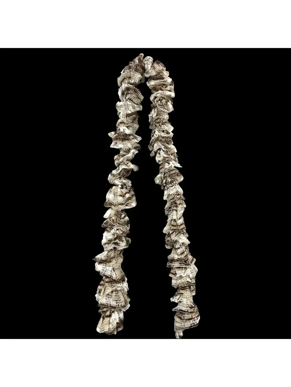 Earthy‎ Ruffle Boa Spaghetti Scarf